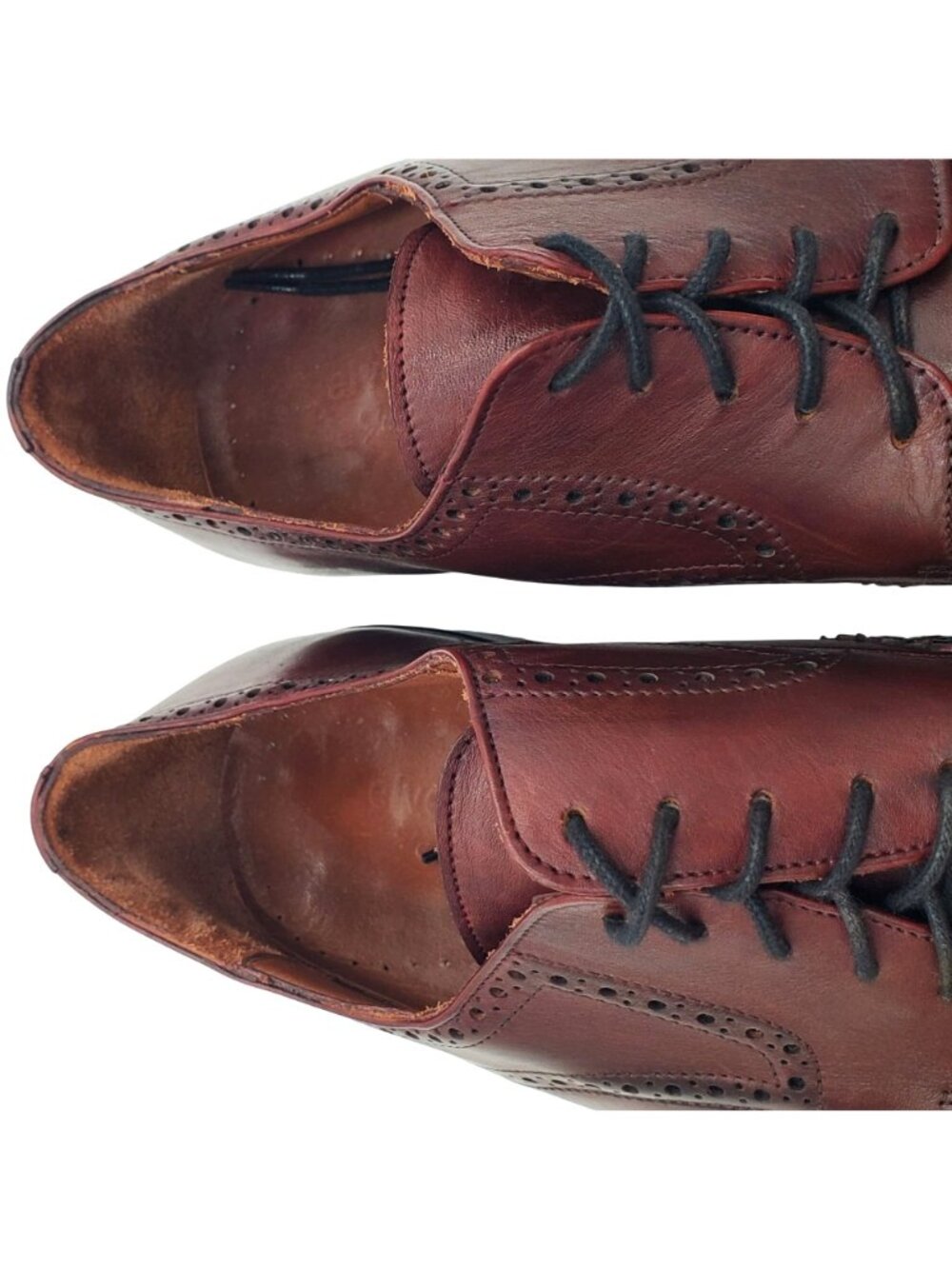 Belvedere Men's size 10 Brown Genuine Alligator wingtip Oxford dress shoes - Picture 8 of 11